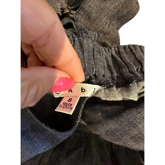 CAbi‎ Chambray Linen Maxi Dress Size Small style 995 - Picture 5 of 6